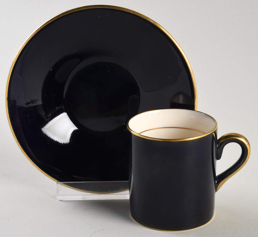 6240 Flat Demitasse Cup & Saucer Set by Fondeville-1