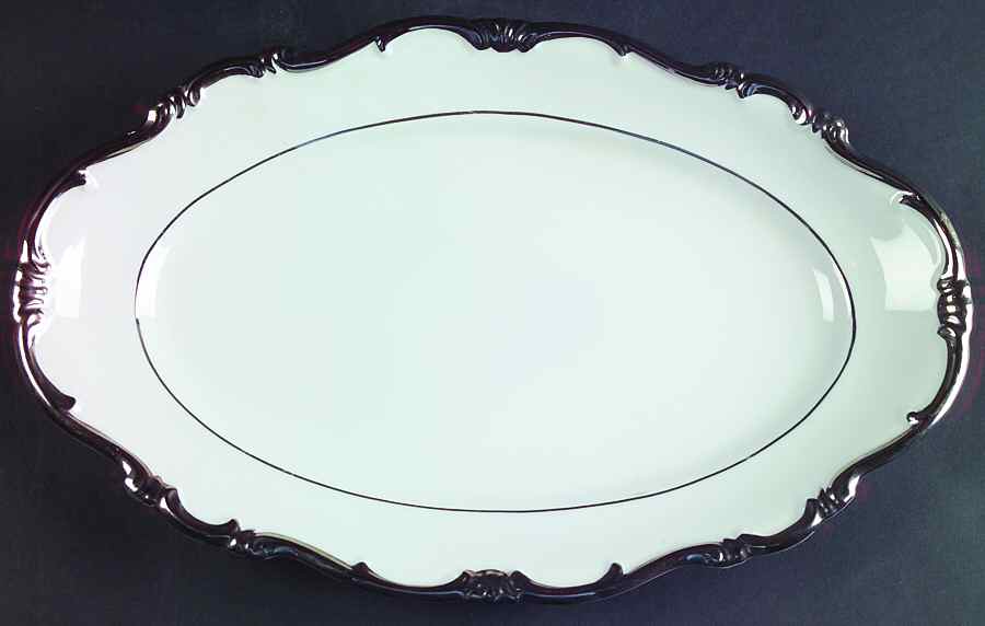Antoinette 13" Oval Serving Platter by Forest-1