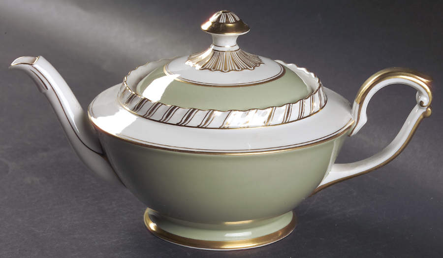 Celadonia Green Coffee Pot & Lid by Franconia-Krautheim & Adelburg-1