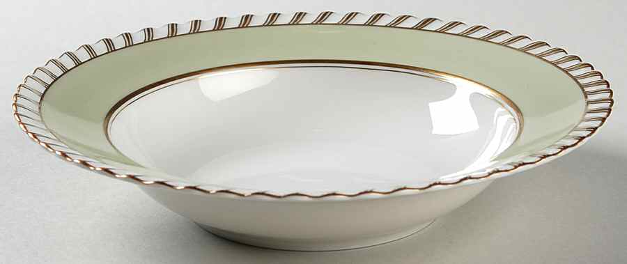 Celadonia Green Rim Soup Bowl by Franconia-Krautheim & Adelburg-1