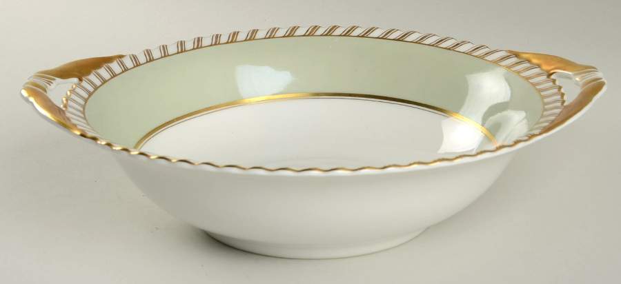 Celadonia Green 10" Round Vegetable Bowl by Franconia-Krautheim & Adelburg-1