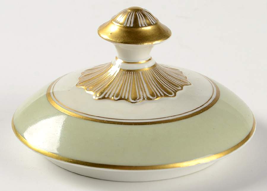 Celadonia Green Lid for Sugar Bowl by Franconia-Krautheim & Adelburg-1