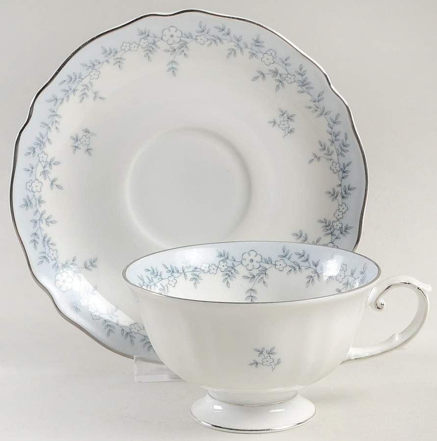 Delphine Footed Cup & Saucer Set by Franconia-Krautheim & Adelburg-1