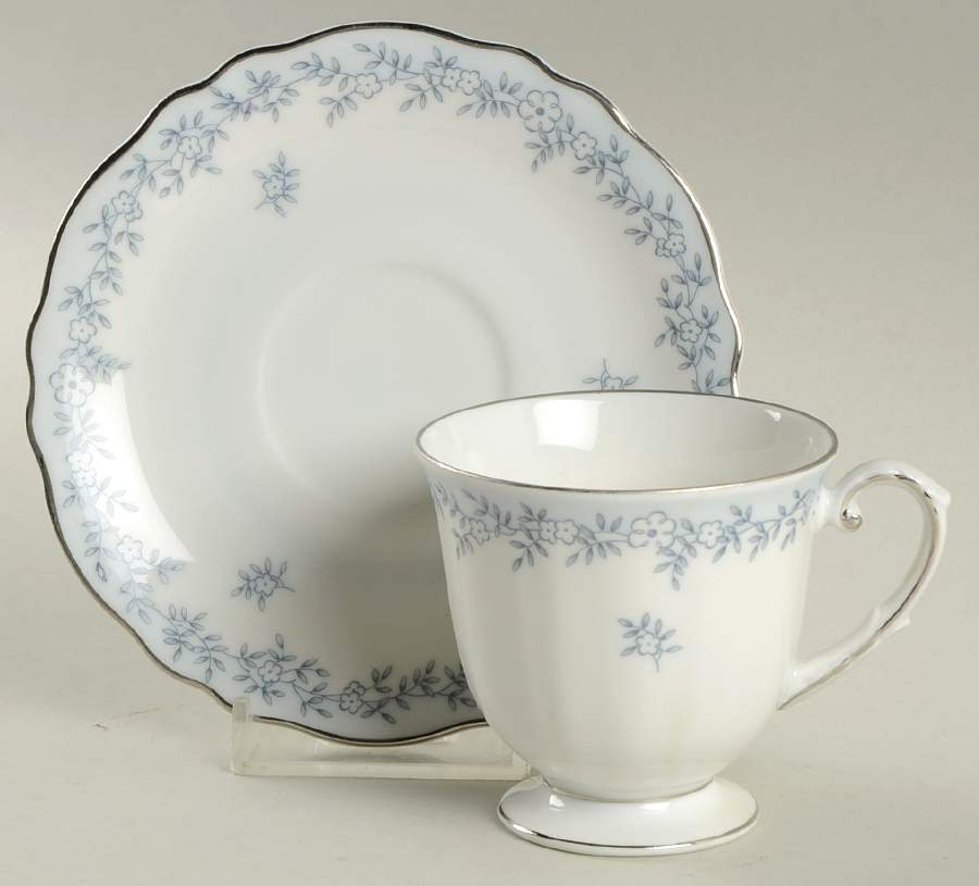 Delphine Footed Demitasse Cup & Saucer Set by Franconia-Krautheim & Adelburg-1