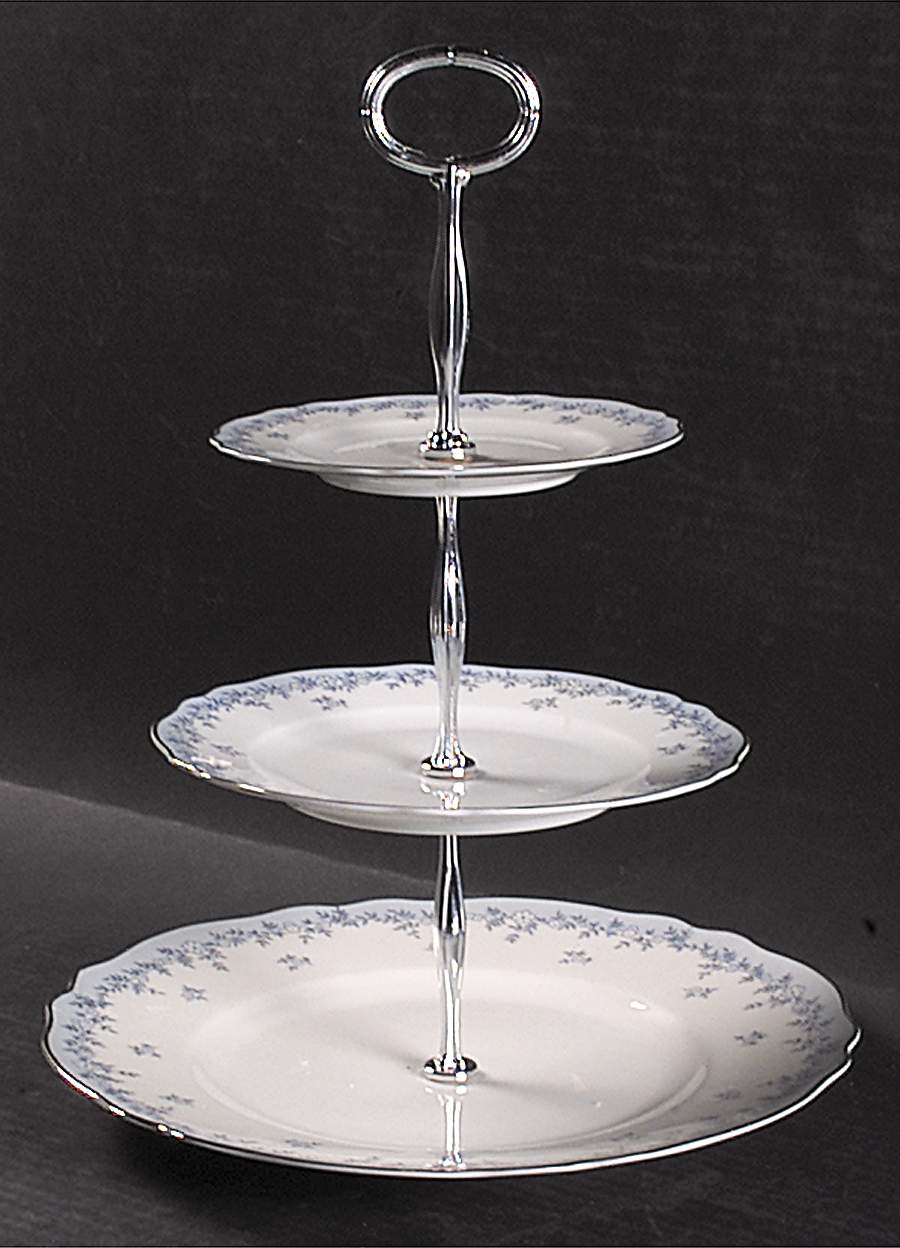 Delphine 13 7/8"-14 1/4" 3-Tiered Serving Tray(DP,SP,BB) HC by Franconia-Krautheim & Adelburg-1