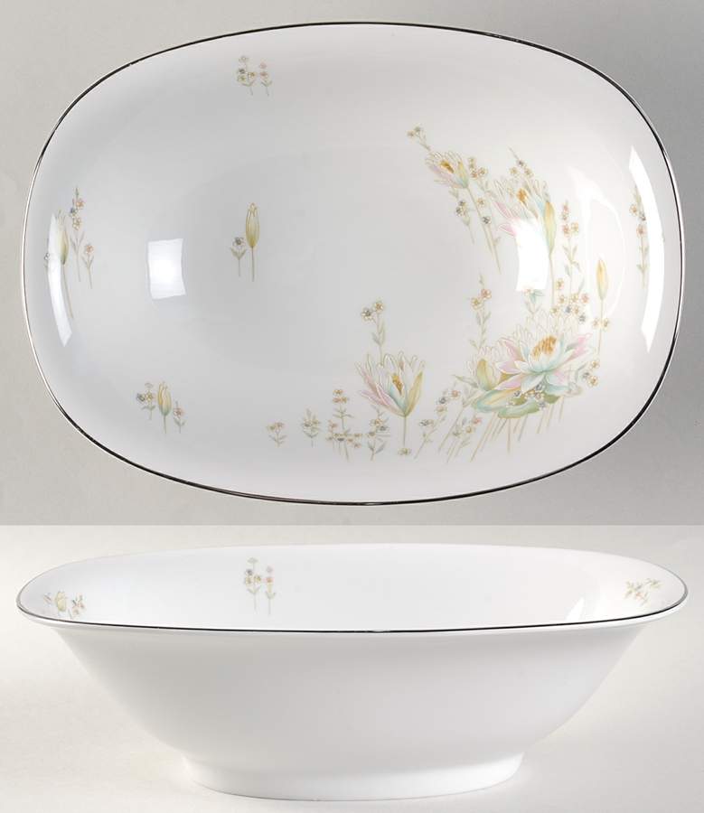 Fontana Reproduction 9" Oval Vegetable Bowl by Franconia-Krautheim & Adelburg-1
