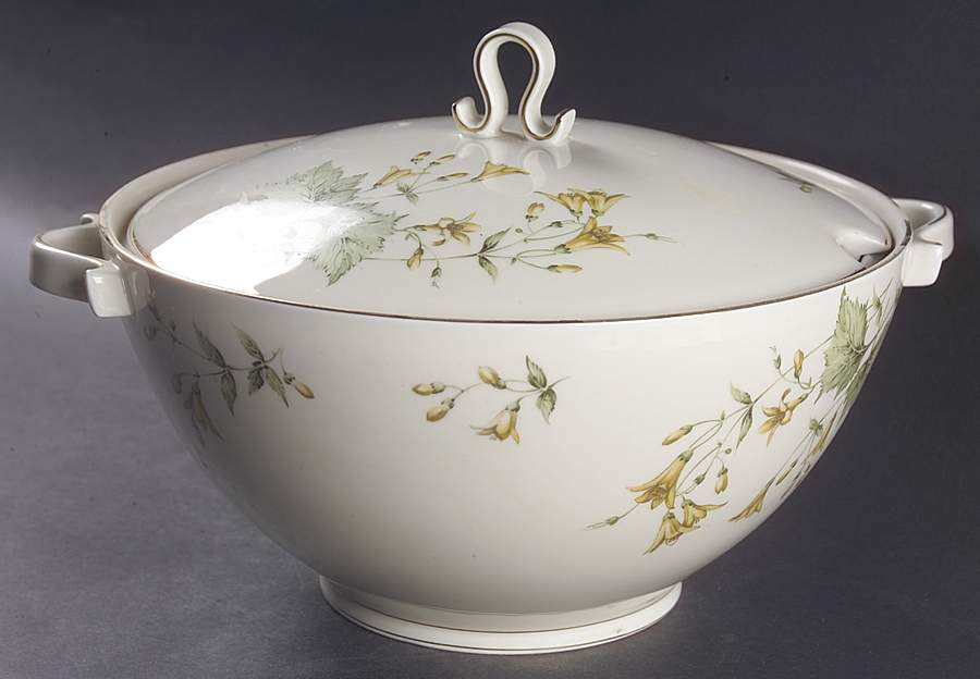 Forsythia (Gold Trim) Tureen &  Lid by Franconia-Krautheim & Adelburg-1