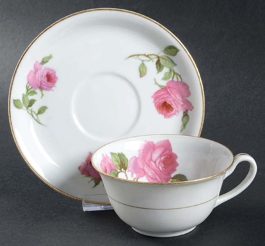 FR96 Flat Cup & Saucer Set by Franconia-Krautheim & Adelburg-1