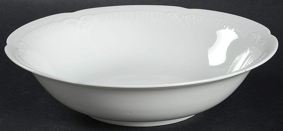 Franconia White 8" Round Vegetable Bowl by Franconia-Krautheim & Adelburg-1