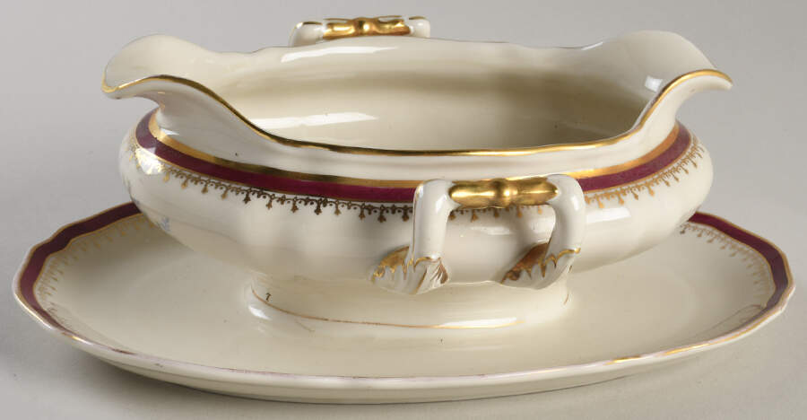 Gioconda Gravy Boat with Attached Underplate by Franconia-Krautheim & Adelburg-1