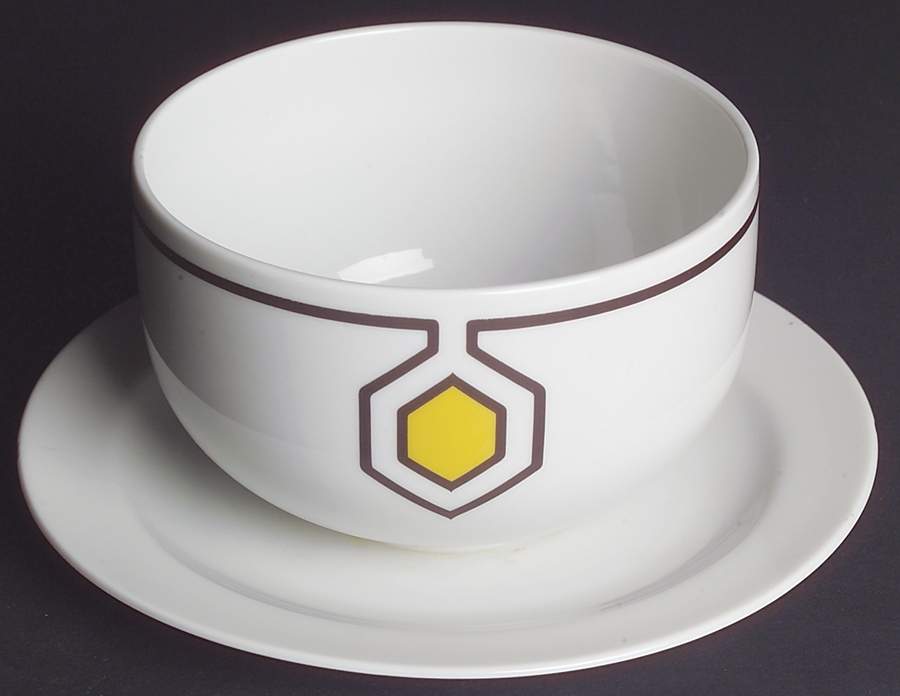 Glow Gravy Boat with Attached Underplate by Franconia-Krautheim & Adelburg-1
