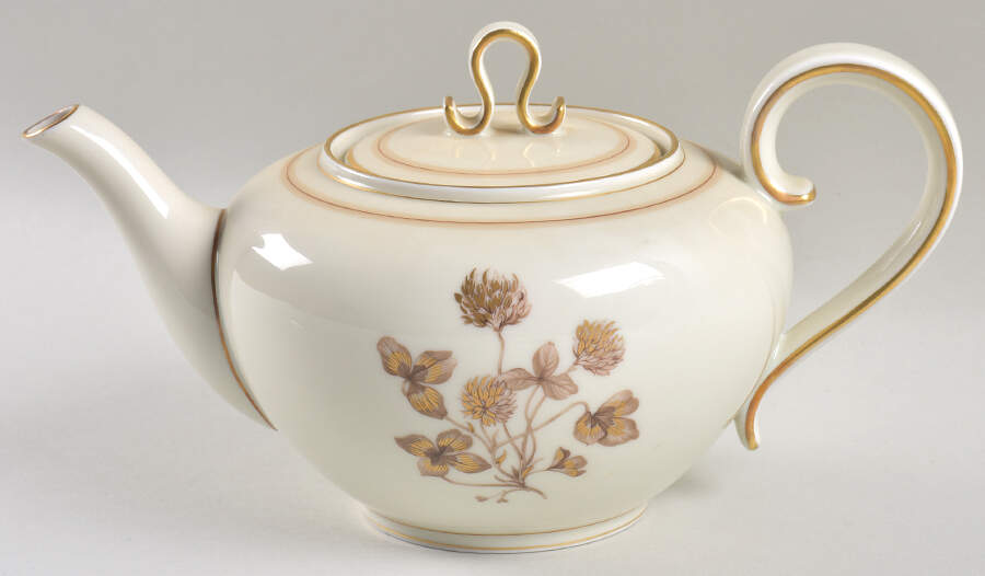Golden Clover Teapot & Lid by Franconia-Krautheim & Adelburg-1