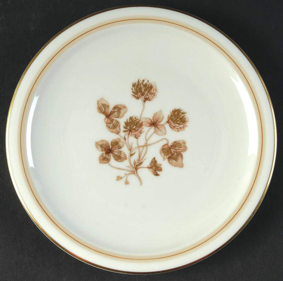 Golden Clover Bread & Butter Plate by Franconia-Krautheim & Adelburg-1