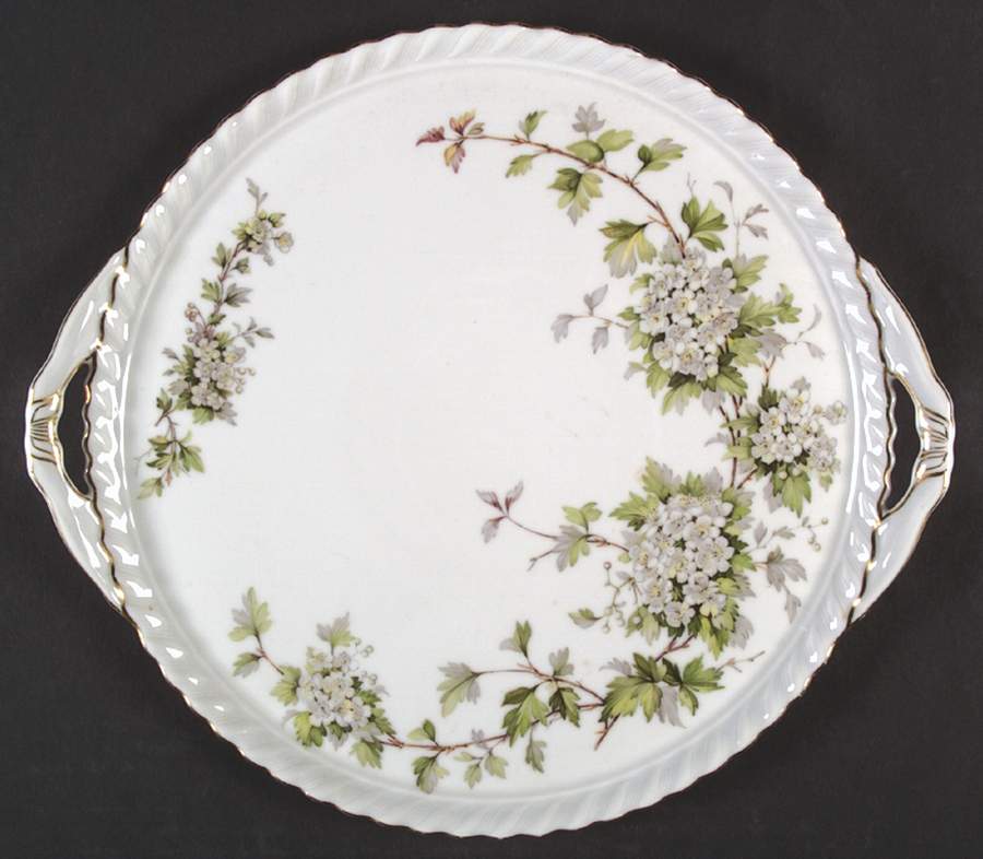 Hawthorn Handled Cake Plate by Franconia-Krautheim & Adelburg-1