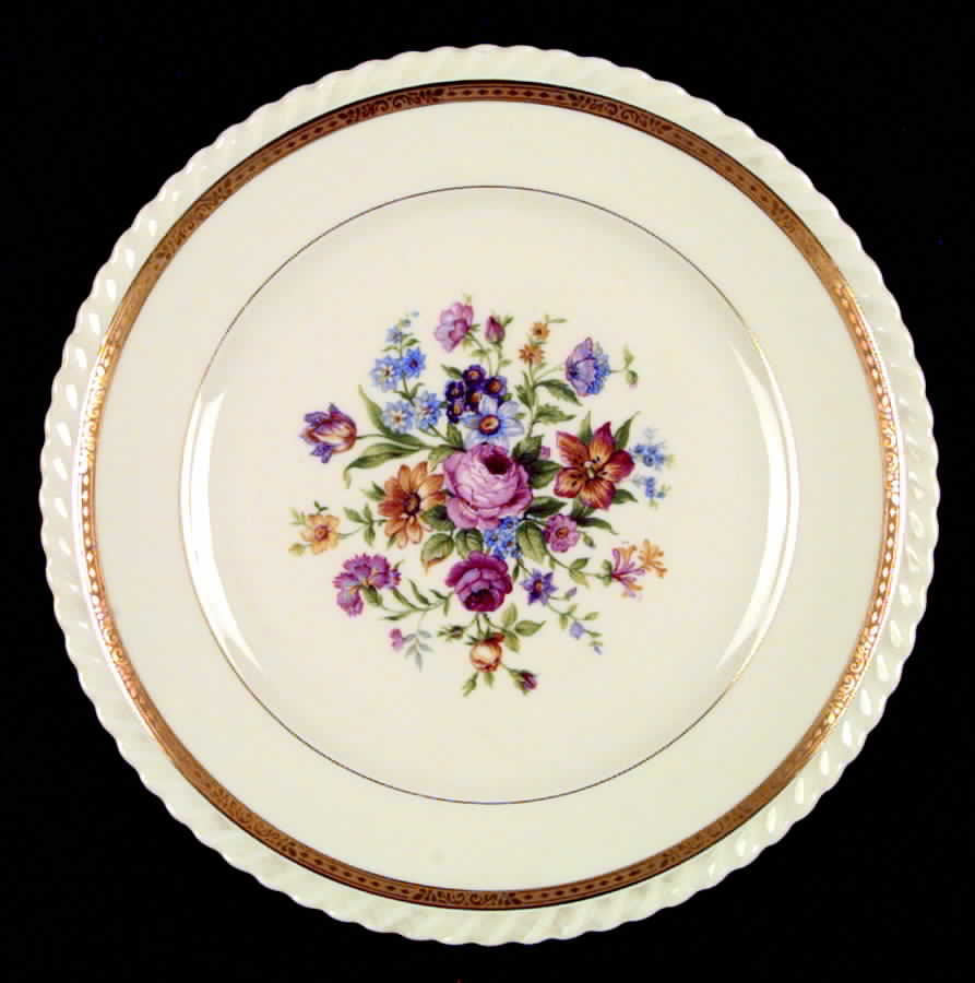 La Marquise (Floral Center) Dinner Plate by Franconia-Krautheim & Adelburg-1