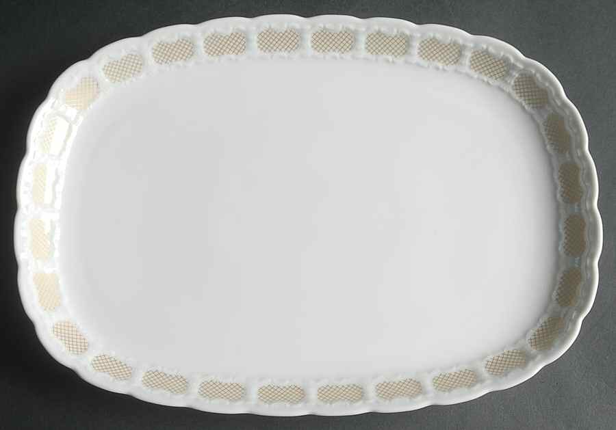 Lydian 12" Oval Serving Platter by Franconia-Krautheim & Adelburg-1