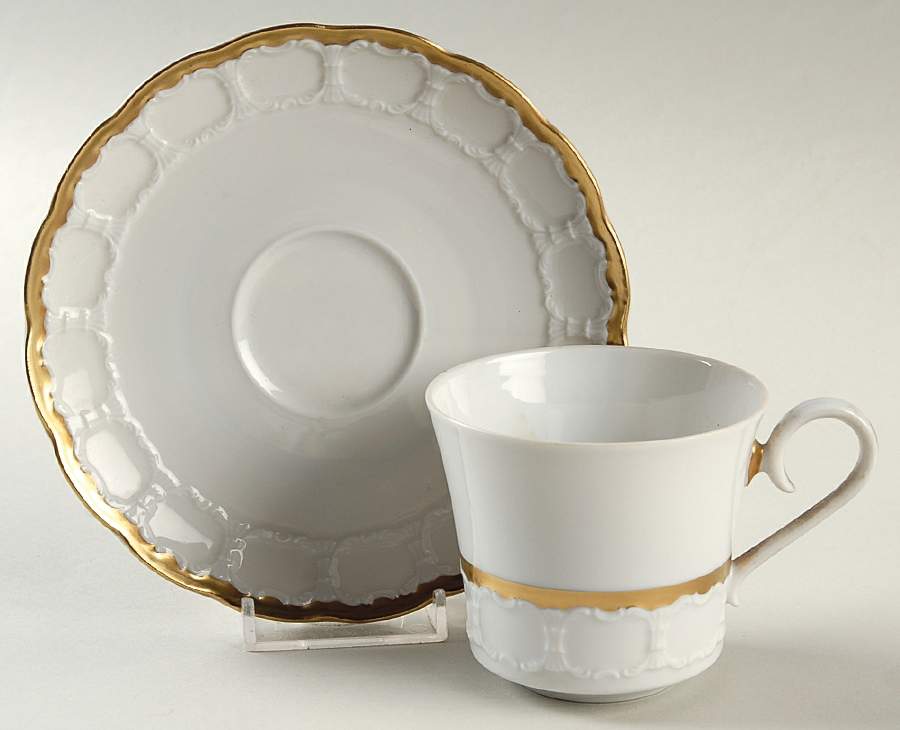Midas Flat Cup & Saucer Set by Franconia-Krautheim & Adelburg-1
