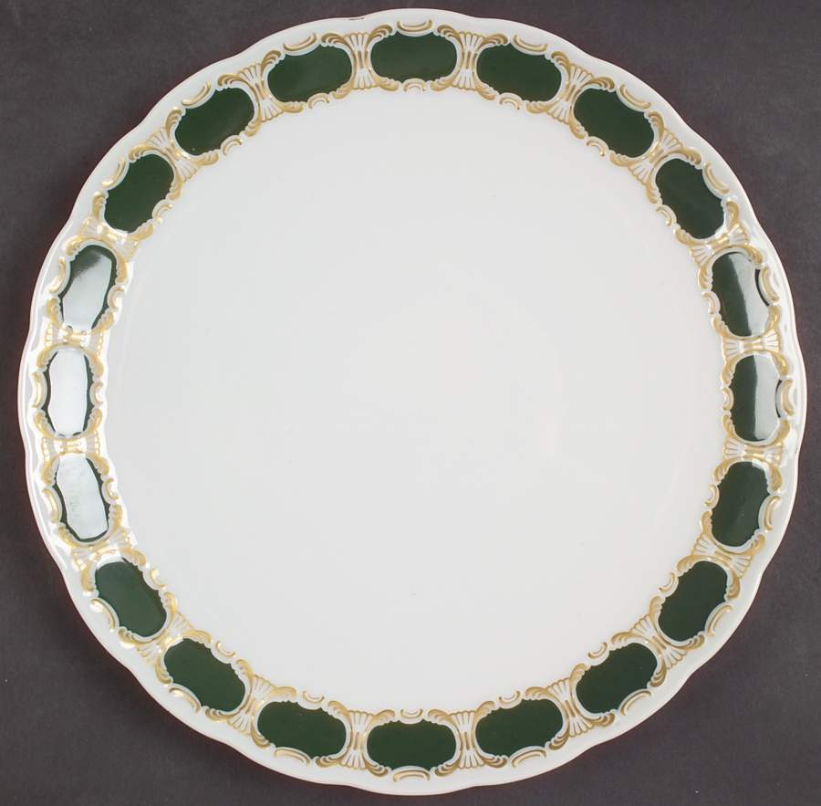 Orchestral Green Dinner Plate by Franconia-Krautheim & Adelburg-1