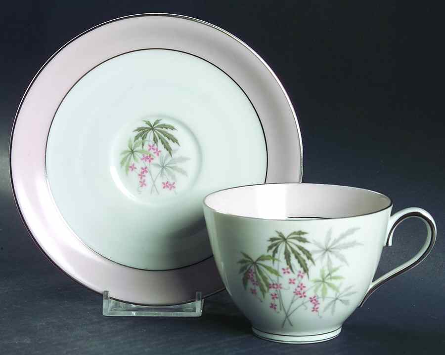 Palm Springs Flat Cup & Saucer Set by Franconia-Krautheim & Adelburg-1