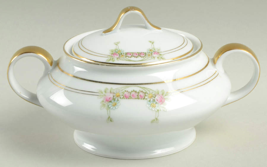 Princess Sugar Bowl & Lid by Franconia-Krautheim & Adelburg-1