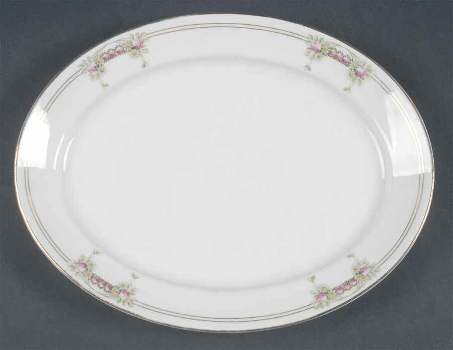 Princess 11" Oval Serving Platter by Franconia-Krautheim & Adelburg-1