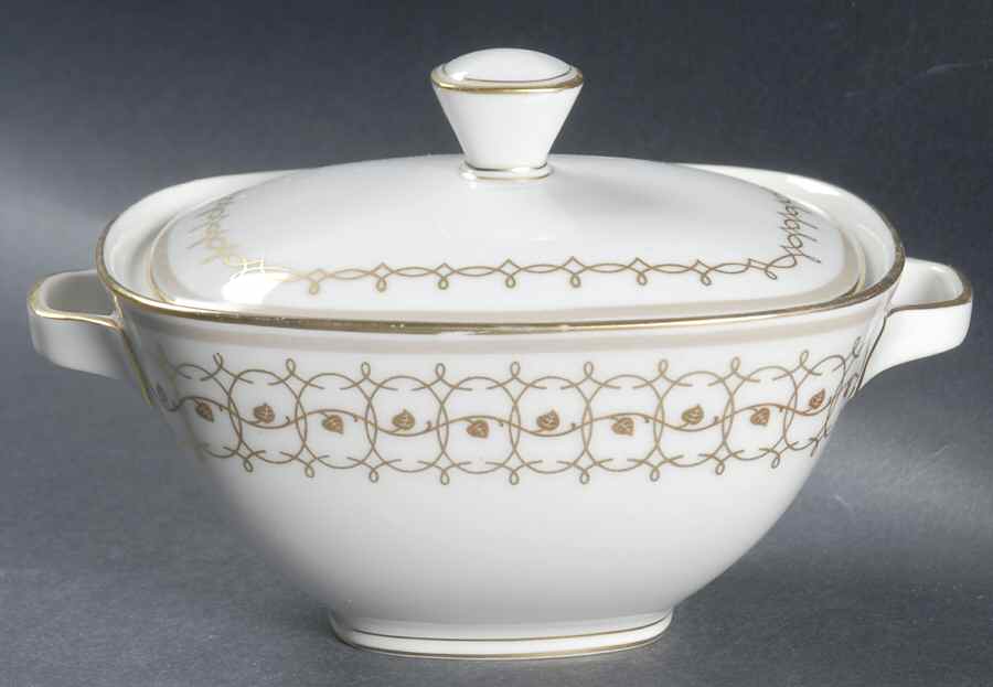 Rhythm Sugar Bowl & Lid by Franconia-Krautheim & Adelburg-1