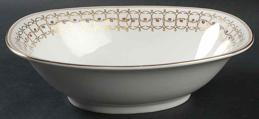 Rhythm 9" Oval Vegetable Bowl by Franconia-Krautheim & Adelburg-1