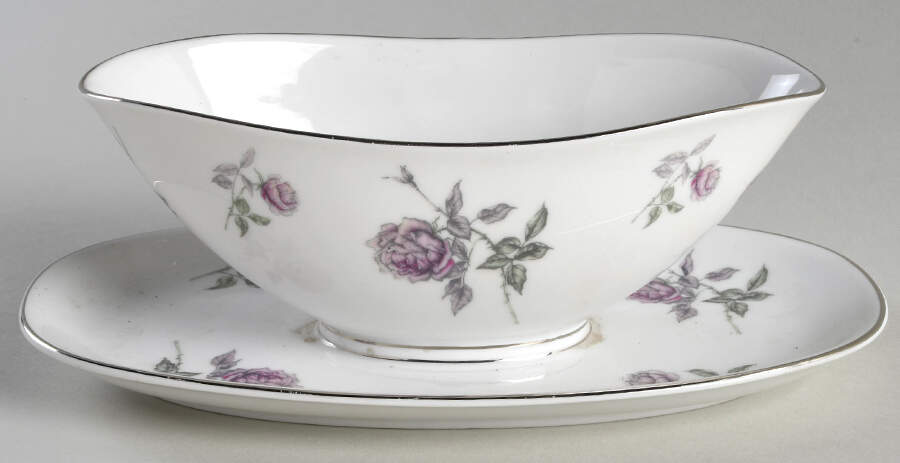 Rosanna Gravy Boat with Attached Underplate by Franconia-Krautheim & Adelburg-1
