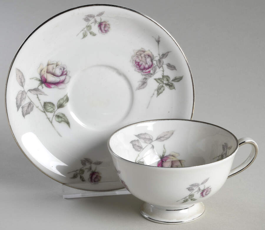 Rosanna Footed Cup & Saucer Set by Franconia-Krautheim & Adelburg-1