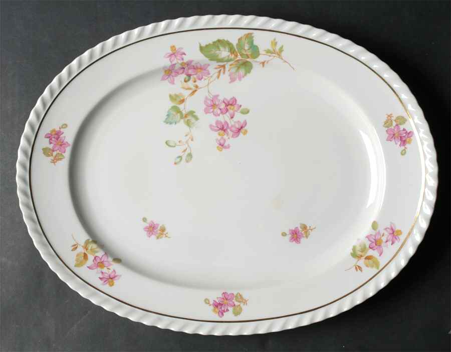 Rosetta 13" Oval Serving Platter by Franconia-Krautheim & Adelburg-1