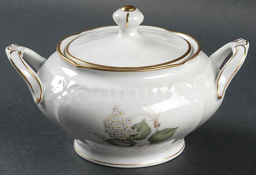 Snowball Sugar Bowl & Lid by Franconia-Krautheim & Adelburg-1