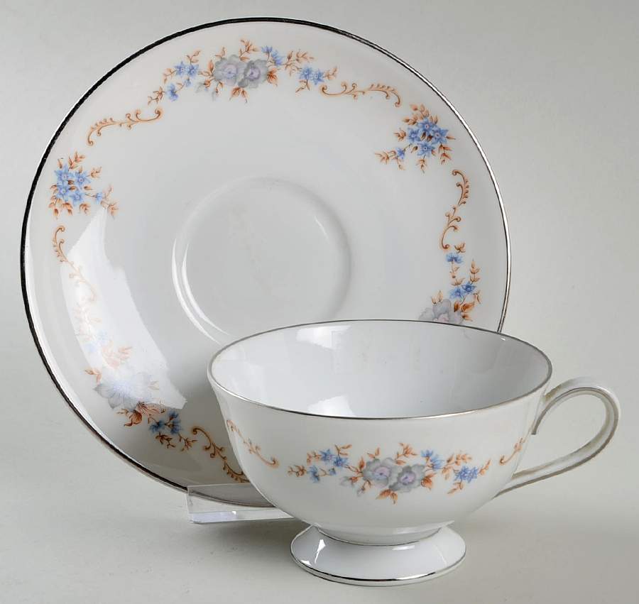 Versailles Footed Cup & Saucer Set by Franconia-Krautheim & Adelburg-1