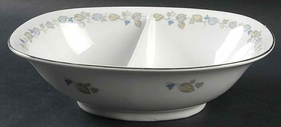 Vignette 10" Oval Divided Vegetable Bowl by Franconia-Krautheim & Adelburg-1