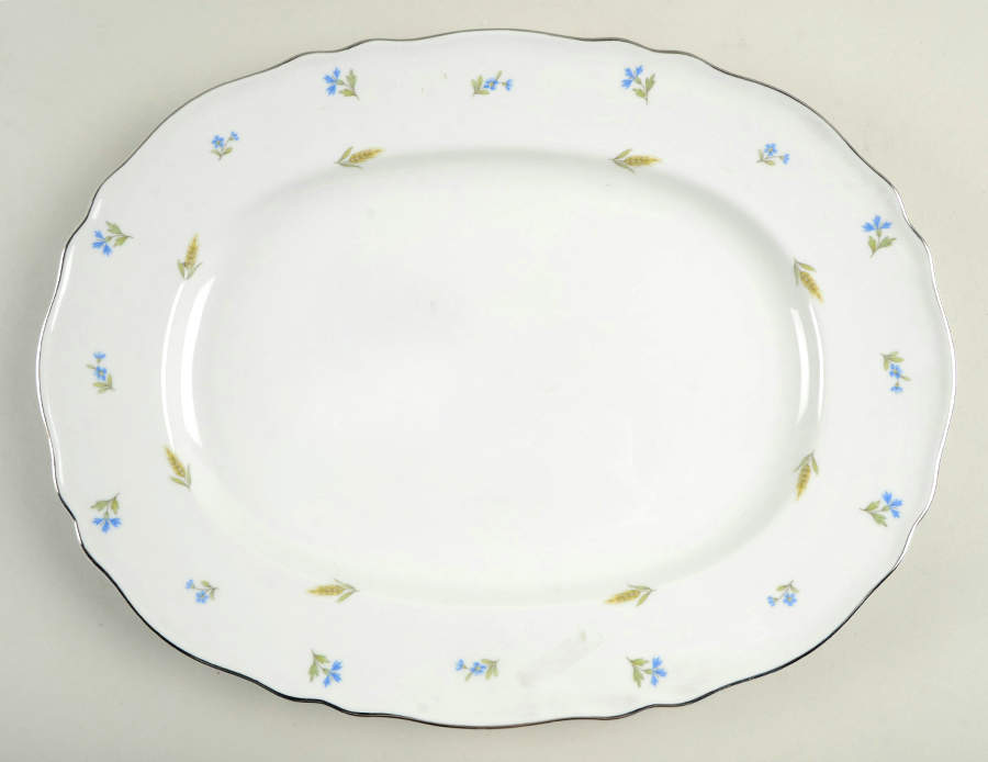 Waverly 15" Oval Serving Platter by Franconia-Krautheim & Adelburg-1