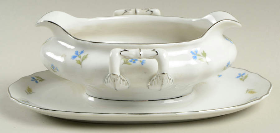 Waverly Gravy Boat with Attached Underplate by Franconia-Krautheim & Adelburg-1