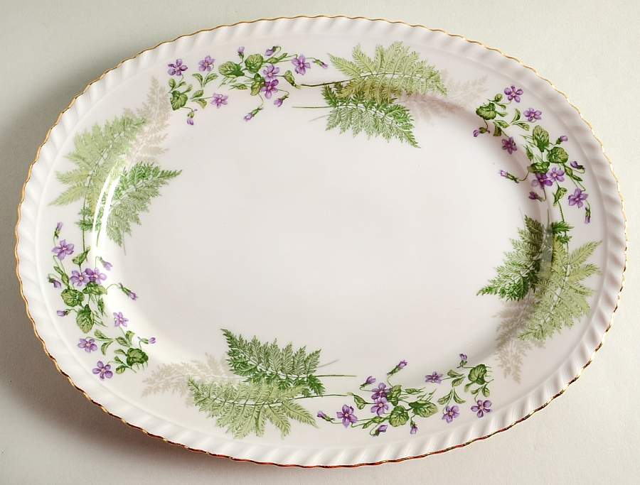 Woodland 12" Oval Serving Platter by Franconia-Krautheim & Adelburg-1
