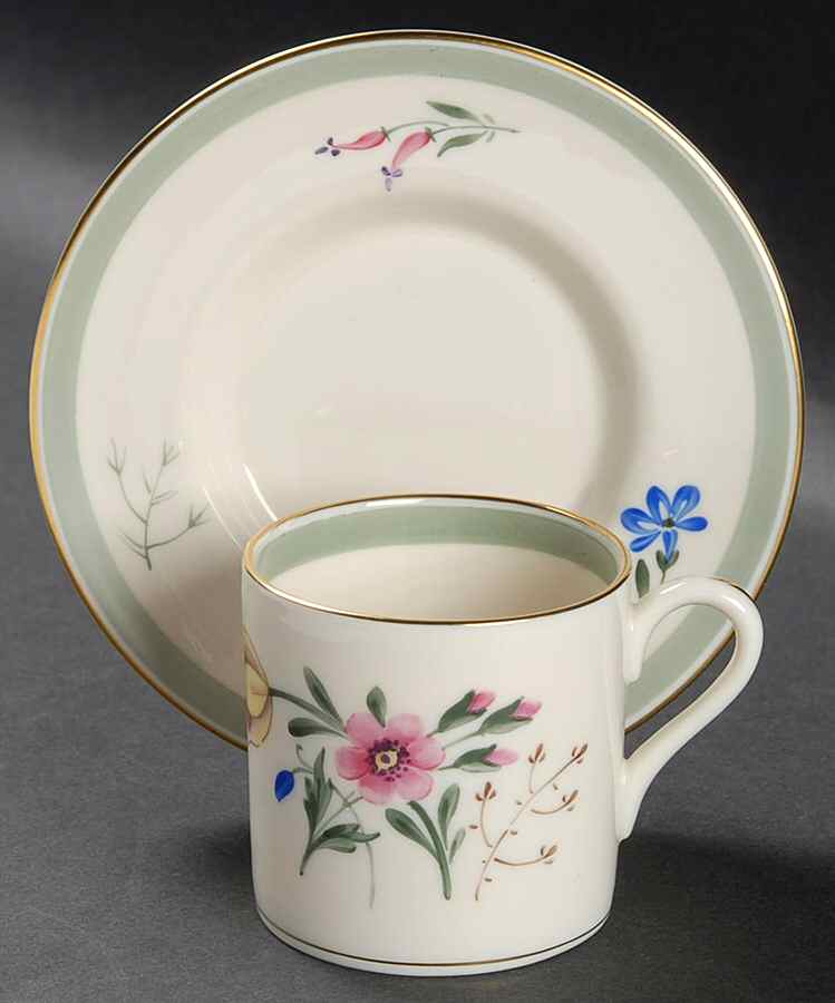 Virginia Gardens Flat Demitasse Cup & Saucer Set by Lunning, Frederik-1