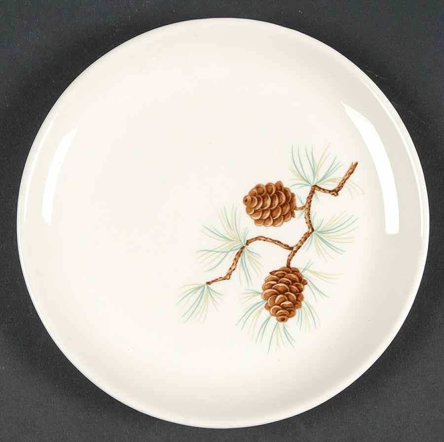Pine Cone Bread & Butter Plate by French Saxon-1