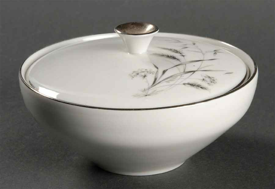 Silver Harvest Sugar Bowl & Lid by Fitzgerald & Allison-1