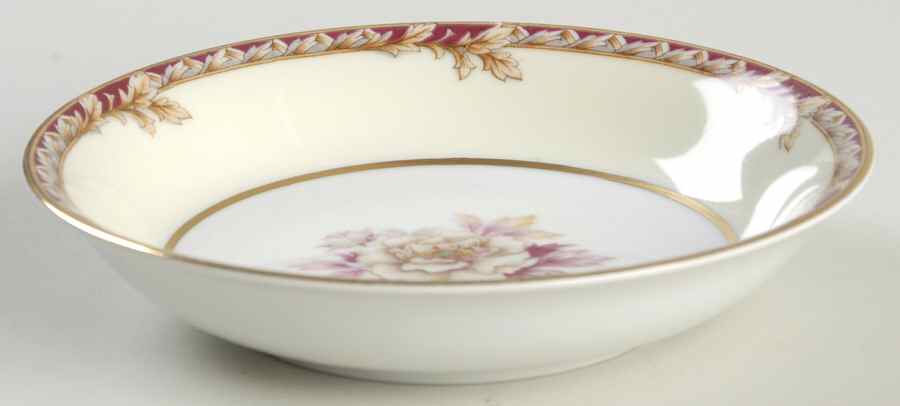 Peony (Band Border) Fruit/Dessert (Sauce) Bowl by Fuji-1