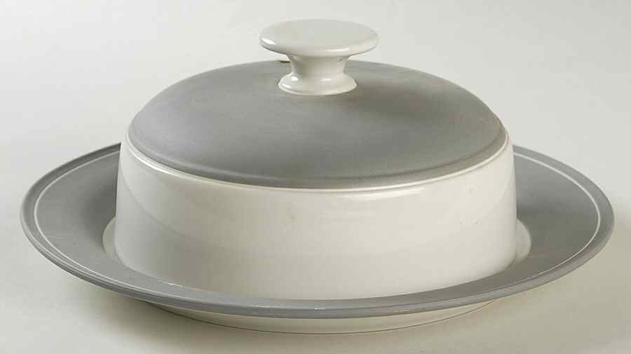 Villa Grande Grey Round Covered Butter by Fuji-1
