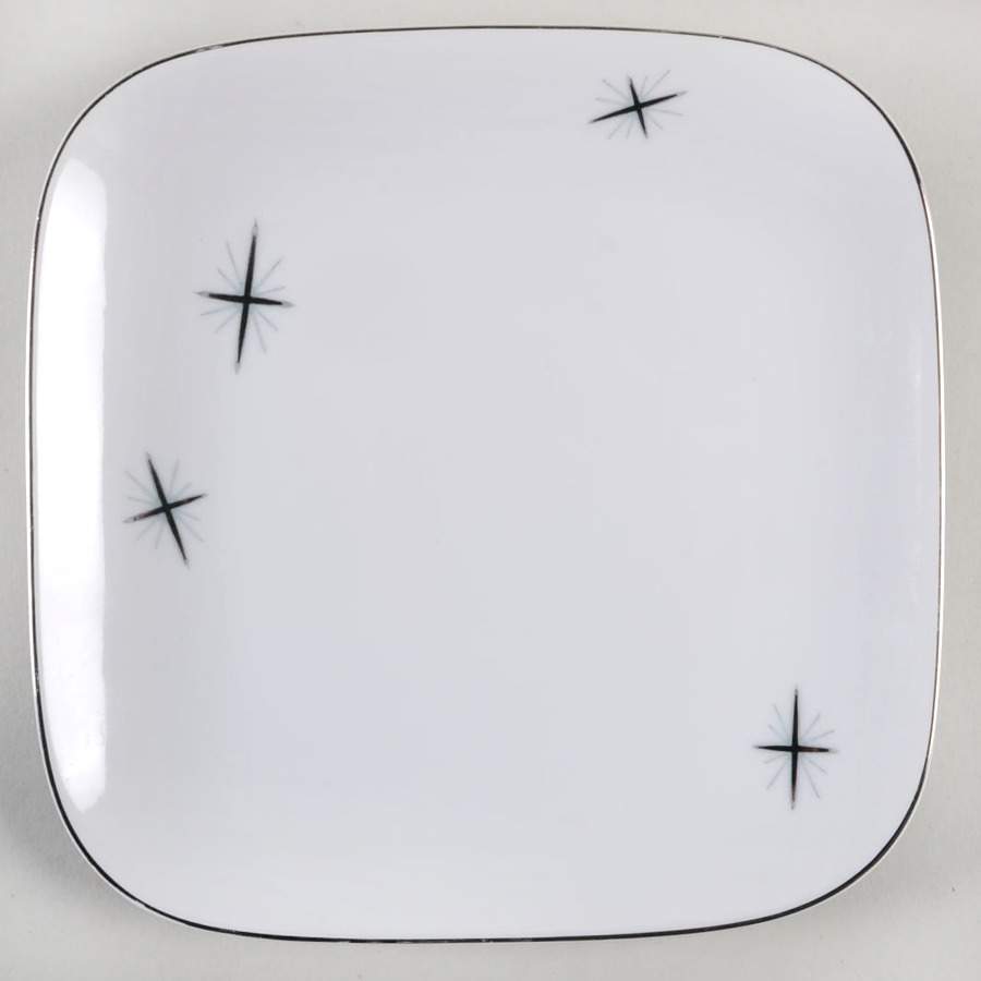 Cross Star (Square) Salad Plate by Fukagawa-1
