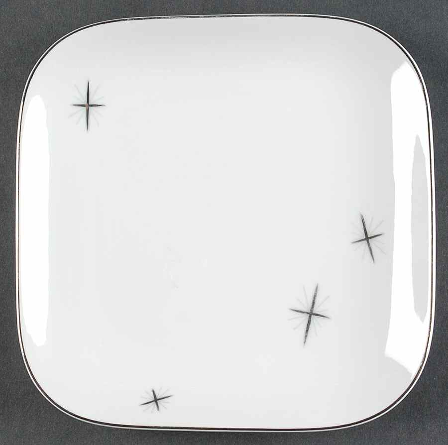 Cross Star (Square) Bread & Butter Plate by Fukagawa-1