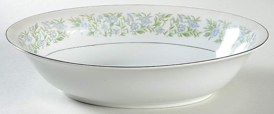 Promenade 10" Oval Vegetable Bowl by Fukagawa-1