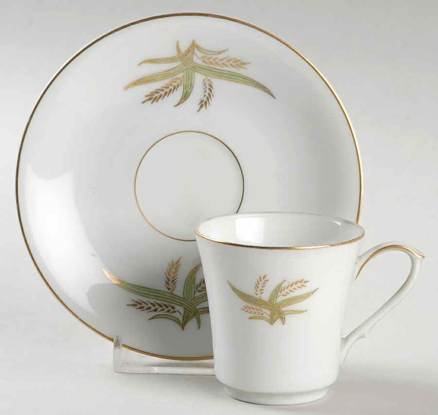 507 Footed Demitasse Cup & Saucer Set by Fukagawa-1