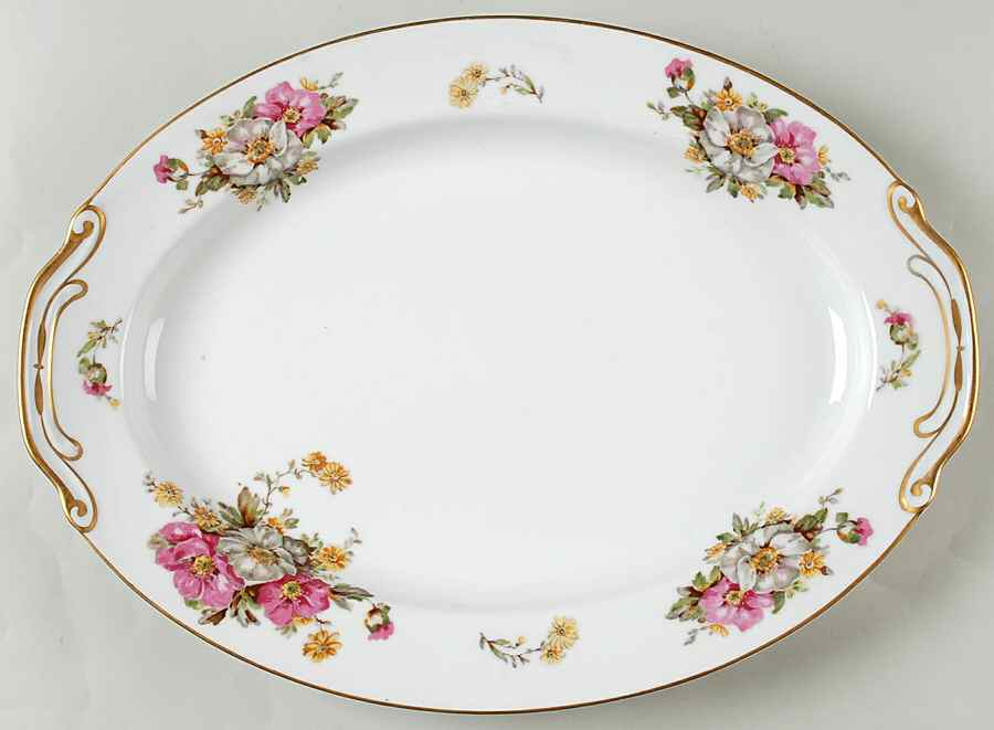 5675 16" Oval Serving Platter by Fukagawa-1
