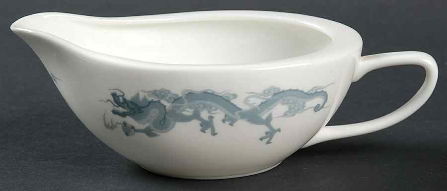 Dragon Blue and Gray Creamer by Fukagawa-1