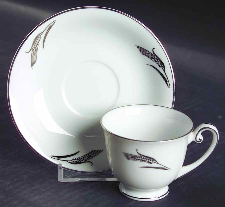 Full Crop Footed Demitasse Cup & Saucer Set by Fukagawa-1