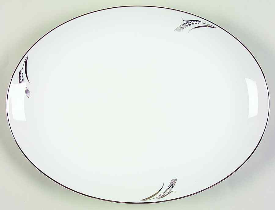 Full Crop 12" Oval Serving Platter by Fukagawa-1