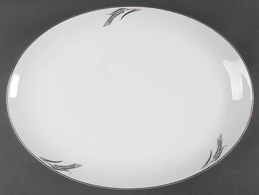 Full Crop 16" Oval Serving Platter by Fukagawa-1